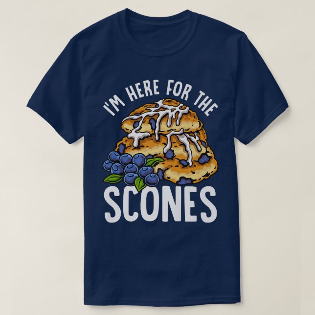 Scones Baking Funny Food  T-Shirt (Design Front)