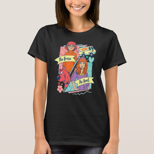 Scoob Brain And Heart T-Shirt (Front)