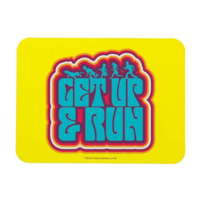 Scooby and the Gang "Get Up & Run" Graphic Magnet (Horizontal)