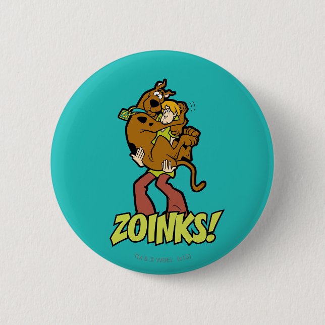 Scooby-Doo and Shaggy Zoinks! 2 Inch Round Button (Front)