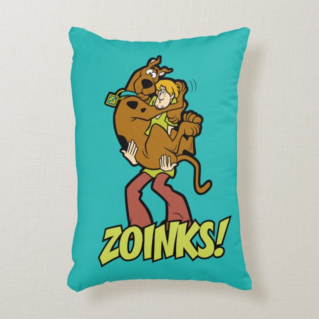 Scooby-Doo and Shaggy Zoinks! Decorative Pillow (Front(Vertical))