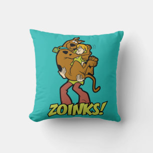 Scooby-Doo and Shaggy Zoinks! Throw Pillow