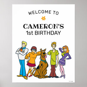 Scooby-Doo and the Gang Groovy Birthday Sign