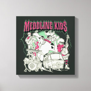 Scooby-Doo and the Gang Meddling Kids Punk Band Canvas Print