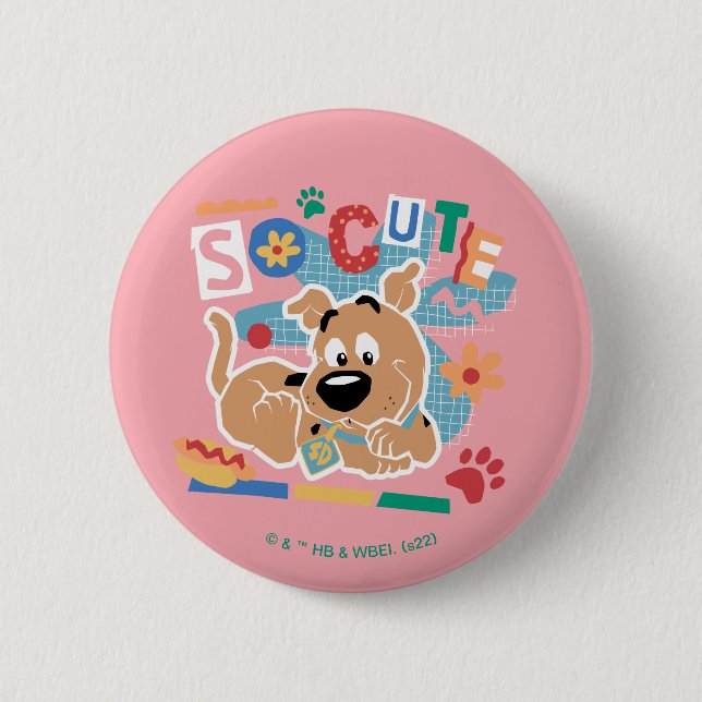 Scooby-Doo | Baby Scooby-Doo So Cute 2 Inch Round Button (Front)