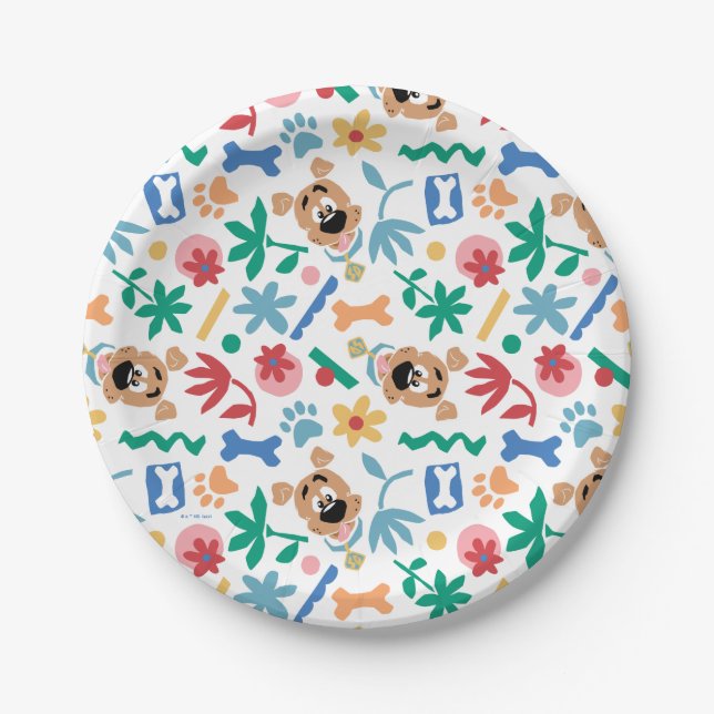 Scooby-Doo | Baby Scooby-Doo So Cute Pattern Paper Plate (Front)