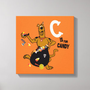 Scooby-Doo   C is for Candy Canvas Print