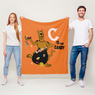 Scooby-Doo C is for Candy Fleece Blanket