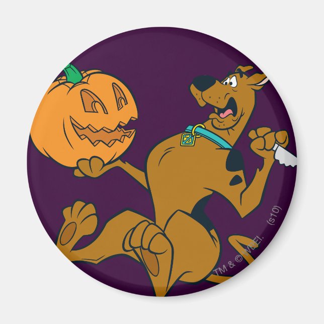 Scooby-Doo Carving Pumpkin Magnet (Front)