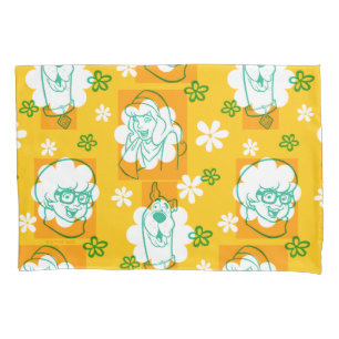 Scooby-Doo   Character Floral Pattern Pillowcase