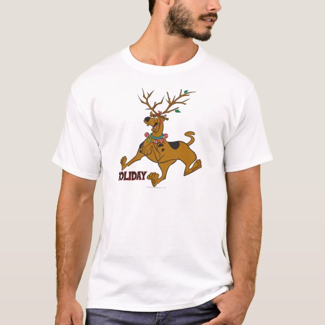 Scooby-Doo Christmas Holiday Antlers T-Shirt (Front)