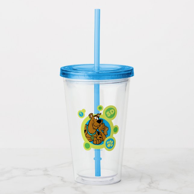 Scooby-Doo Circles SD Badge Acrylic Tumbler (Front)