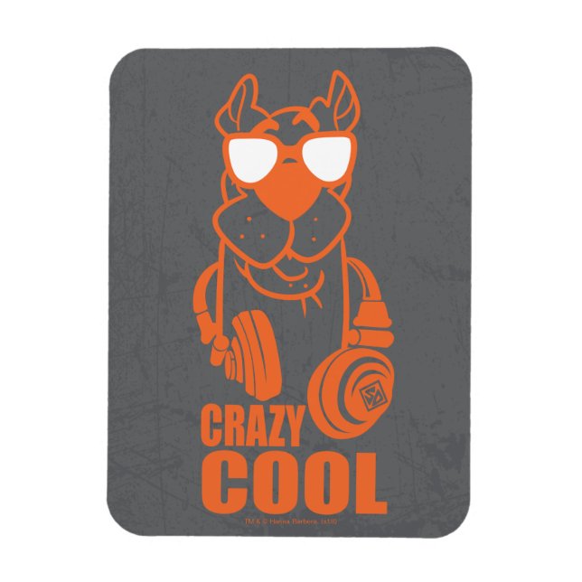 Scooby-Doo "Crazy Cool" Headphone Graphic Magnet (Vertical)