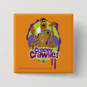 Scooby-Doo Creepy Crawlies 2 Inch Square Button