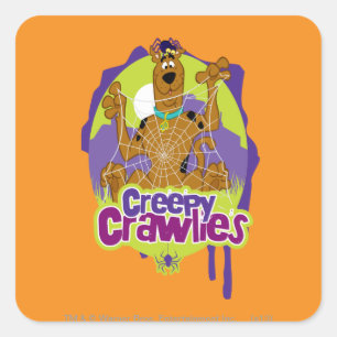 Scooby-Doo Creepy Crawlies Square Sticker