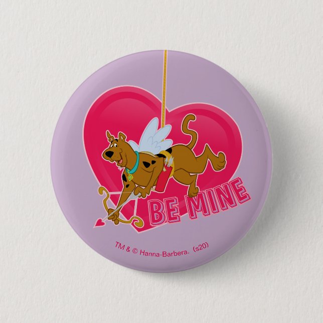 Scooby-Doo Cupid - Be Mine 2 Inch Round Button (Front)