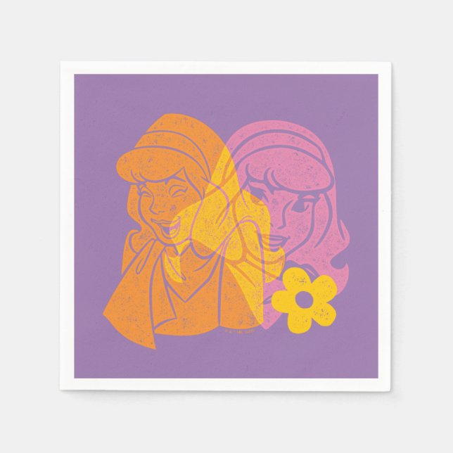 Scooby-Doo | Daphne Flower Portrait Napkin (Front)
