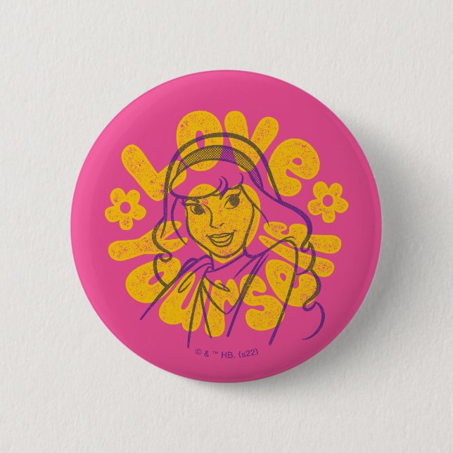 Scooby-Doo | Daphne Love Yourself 2 Inch Round Button (Front)