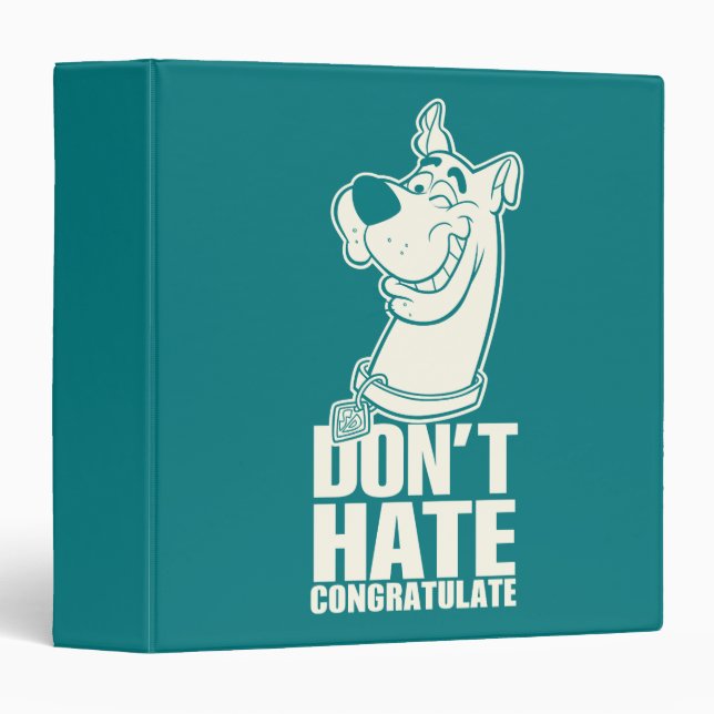 Scooby-Doo "Don't Hate, Congratulate" Graphic Binder (Front/Spine)