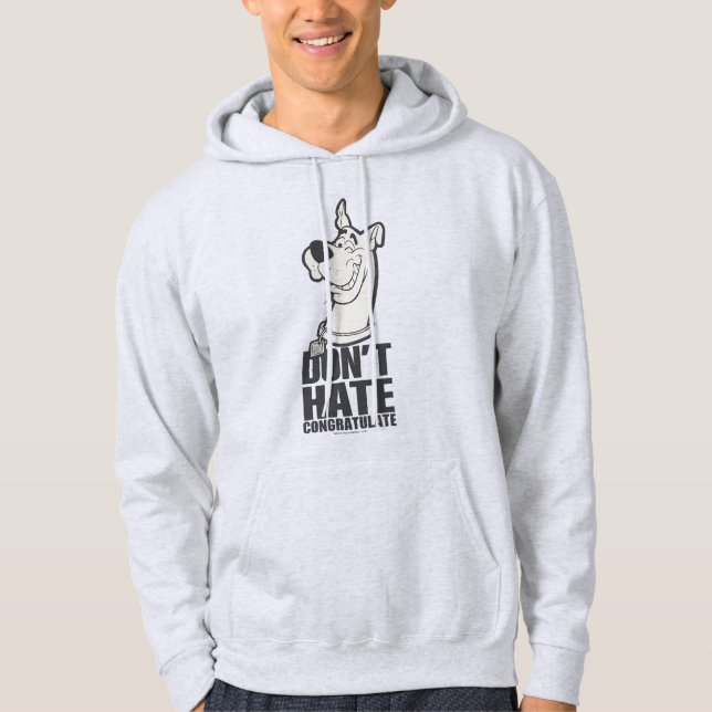 Scooby-Doo "Don't Hate, Congratulate" Graphic Hoodie (Front)