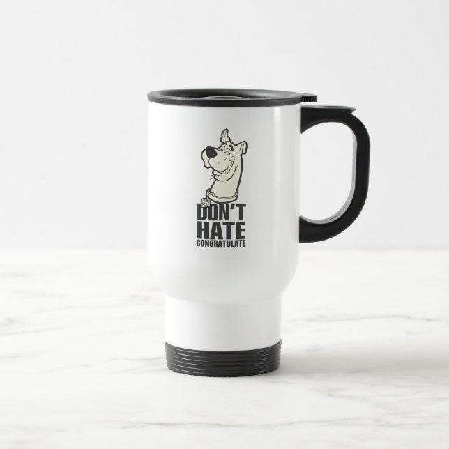 Scooby-Doo "Don't Hate, Congratulate" Graphic Travel Mug (Right)