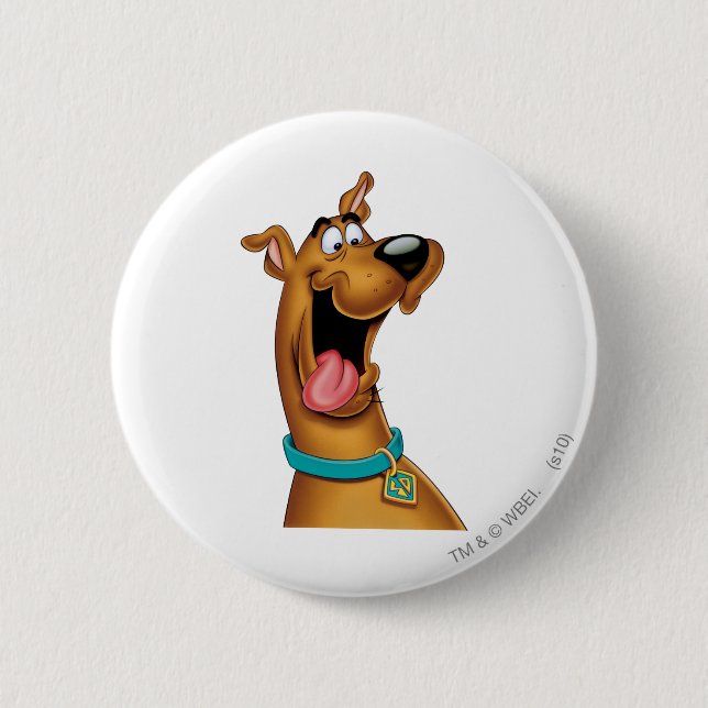 Scooby-Doo Excited Face 2 Inch Round Button (Front)