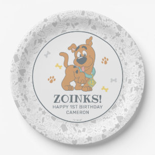 Scooby-Doo First Birthday Paper Plate
