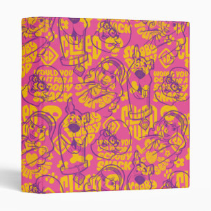 Scooby-Doo   Funky Flower Pattern Binder