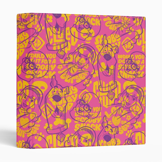 Scooby-Doo | Funky Flower Pattern Binder (Front/Spine)