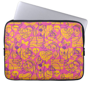 Scooby-Doo   Funky Flower Pattern Laptop Sleeve