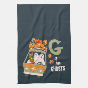 Scooby-Doo G is for Ghosts Kitchen Towel