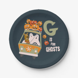 Scooby-Doo G is for Ghosts Paper Plate