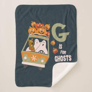 Scooby-Doo G is for Ghosts Sherpa Blanket