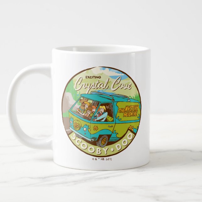 Scooby-Doo | Gang Driving Through "Crystal Cove" Large Coffee Mug (Left)