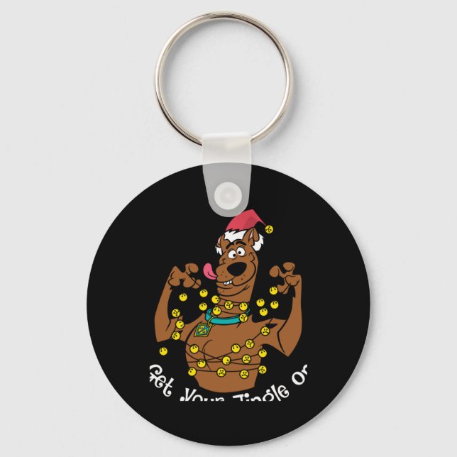 Scooby Doo Get Your Jingle On T Shirt  Keychain (Front)
