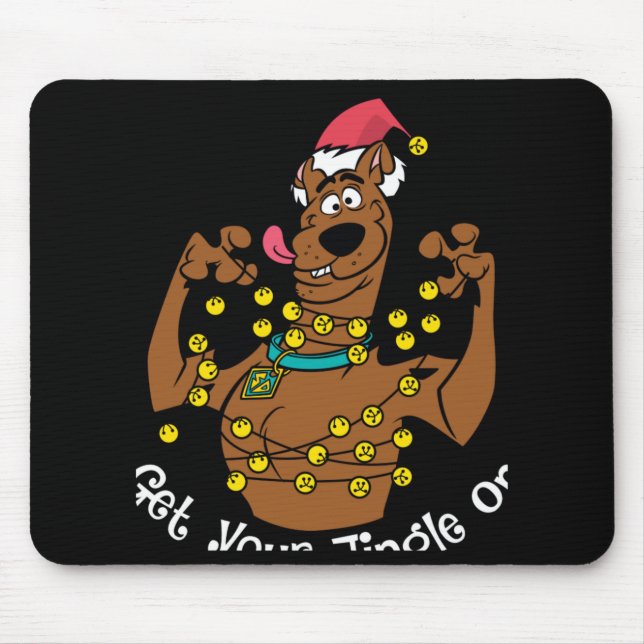 Scooby Doo Get Your Jingle On T Shirt  Mouse Pad (Front)