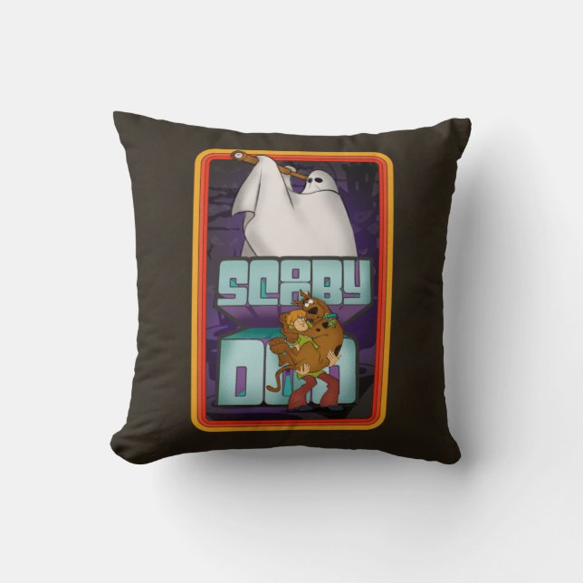 Scooby-Doo | Ghost Looking for Shaggy & Scooby Throw Pillow (Front)