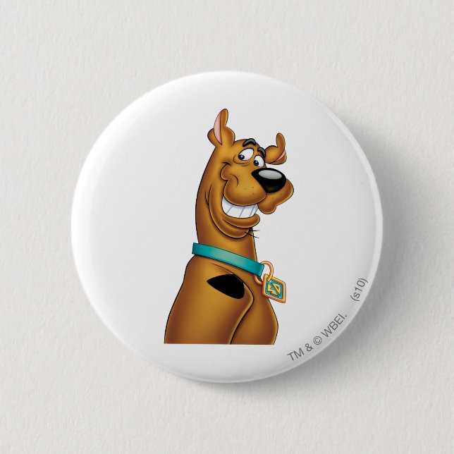 Scooby-Doo Grin 2 Inch Round Button (Front)