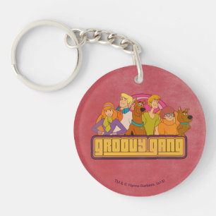 Scooby-Doo   "Groovy Gang" Retro Cartoon Graphic Keychain