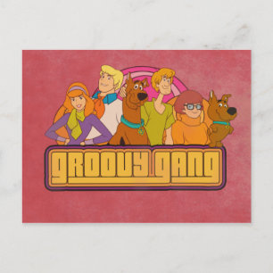 Scooby-Doo   "Groovy Gang" Retro Cartoon Graphic Postcard