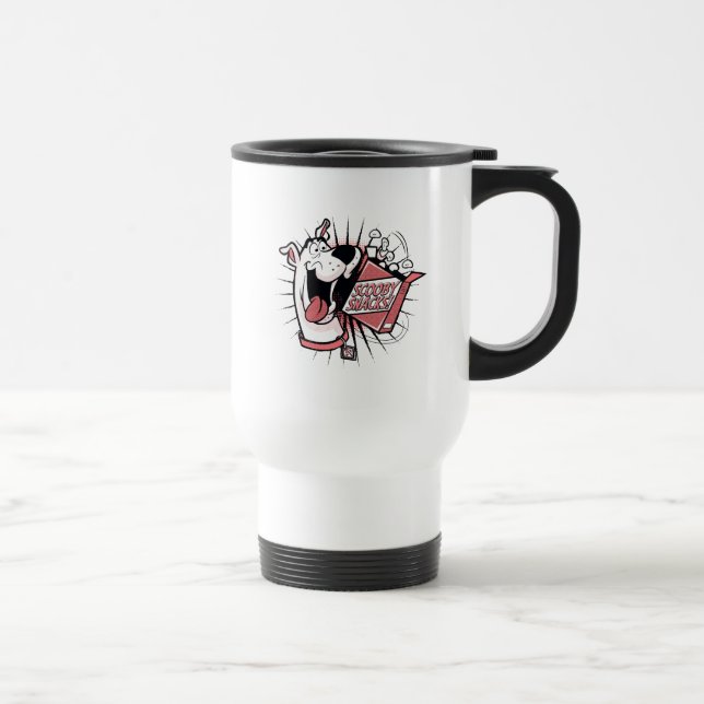 Scooby-Doo Halftone Scooby Snacks Travel Mug (Right)