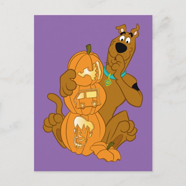 Scooby-Doo | Halloween Jack-O-Lantern Postcard (Front)