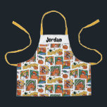 Scooby-Doo Halloween Photos Pattern Apron<br><div class="desc">Have a spooky time with this fun Halloween Scooby-Doo pattern, featuring the gang and some festive jack-o-lanterns! Adorn your tables with this design on a custom table cloth, get some festive gift bags with this design, or keep cozy with a fleece blanket! Shop this graphic on even more customizable Zazzle...</div>