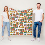 Scooby-Doo Halloween Photos Pattern Fleece Blanket<br><div class="desc">Have a spooky time with this fun Halloween Scooby-Doo pattern, featuring the gang and some festive jack-o-lanterns! Adorn your tables with this design on a custom table cloth, get some festive gift bags with this design, or keep cozy with a fleece blanket! Shop this graphic on even more customizable Zazzle...</div>