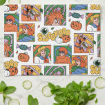 Scooby-Doo Halloween Photos Pattern Kitchen Towel<br><div class="desc">Have a spooky time with this fun Halloween Scooby-Doo pattern, featuring the gang and some festive jack-o-lanterns! Adorn your tables with this design on a custom table cloth, get some festive gift bags with this design, or keep cozy with a fleece blanket! Shop this graphic on even more customizable Zazzle...</div>