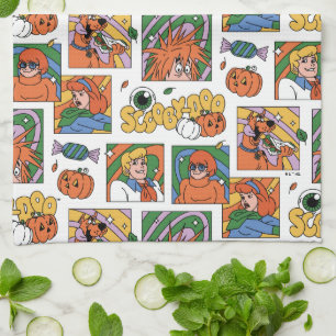 Scooby-Doo Halloween Photos Pattern Kitchen Towel
