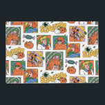 Scooby-Doo Halloween Photos Pattern Laminated Place Mat<br><div class="desc">Have a spooky time with this fun Halloween Scooby-Doo pattern, featuring the gang and some festive jack-o-lanterns! Adorn your tables with this design on a custom table cloth, get some festive gift bags with this design, or keep cozy with a fleece blanket! Shop this graphic on even more customizable Zazzle...</div>