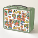 Scooby-Doo Halloween Photos Pattern Metal Lunch Box<br><div class="desc">Have a spooky time with this fun Halloween Scooby-Doo pattern, featuring the gang and some festive jack-o-lanterns! Adorn your tables with this design on a custom table cloth, get some festive gift bags with this design, or keep cozy with a fleece blanket! Shop this graphic on even more customizable Zazzle...</div>