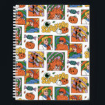 Scooby-Doo Halloween Photos Pattern Notebook<br><div class="desc">Have a spooky time with this fun Halloween Scooby-Doo pattern, featuring the gang and some festive jack-o-lanterns! Adorn your tables with this design on a custom table cloth, get some festive gift bags with this design, or keep cozy with a fleece blanket! Shop this graphic on even more customizable Zazzle...</div>