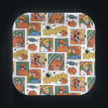 Scooby-Doo Halloween Photos Pattern Paper Plate<br><div class="desc">Have a spooky time with this fun Halloween Scooby-Doo pattern, featuring the gang and some festive jack-o-lanterns! Adorn your tables with this design on a custom table cloth, get some festive gift bags with this design, or keep cozy with a fleece blanket! Shop this graphic on even more customizable Zazzle...</div>